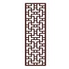 Antique Chinese Frosted Glass Window Film Imitation Redwood Lattice Window Film No Glue Sliding Door Static Film; 15x39 inch