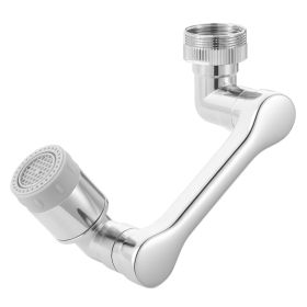 1080° Swivel Faucet Extender, 2 Sprayer Modes Sink Water Faucet Aerator Extension, Kitchen Bathroom Rotatable Spray Attachment with Brass Robotic Arm