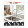 Faucet Aerator, 360° Swivel Kitchen Sink Aerator, 5-Function 5-Flow Sink Sprayer Attachment