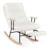 Nursery Rocking Chair Teddy Velvet Upholstered Rocking Chair