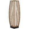 Solar Floor Lamp, Outdoor Rattan Garden Lantern Pathway Light & Decorative Driveway Lighting with Auto On/Off LED Lights for Porch, Yard, Lawn
