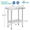 18"x30" stainless steel commercial work table