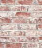 Red Brick Wallpaper Peel and Stick Contact Paper for Wall 3D Faux Brick Contact Paper Self-Adhesive Removable Wallpaper for Bedroom Kitchen Backsplash