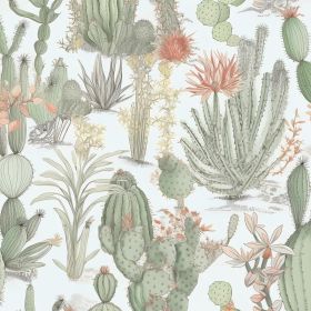 Cactus Peel and Stick Wallpaper Western Green Floral Contact Paper Green Floral Wallpaper Vintage Desert Self-Adhesive Wall Covering for Bedroom Count