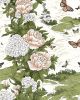 Floral Peel and Stick Wallpaper Beige Vintage Boho Leaf Contact Paper Butterfly Flower Wall Mural Home Vinyl Waterproof Self Adhesive Removable Renter