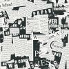 Black and White Vintage Newspaper Script News Modern Peel and Stick Wallpaper Wall Decor Self Adhesive Wall Paper Stick on Easy Peel Off Contact Paper