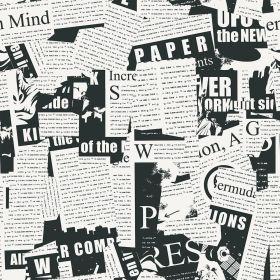 Black and White Vintage Newspaper Script News Modern Peel and Stick Wallpaper Wall Decor Self Adhesive Wall Paper Stick on Easy Peel Off Contact Paper