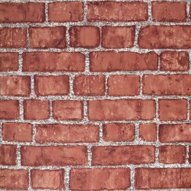 Red Brick Wallpaper Peel and Stick Contact Paper 18inW 118inL Faux 3D Brick Contact Paper Self Adhesive Removable Wallpaper Backsplash Wrapping Firepl