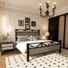 Full Size Bed Frame,Easy Assembly, Brown
