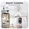 Light Bulb Security Camera Outdoor 2packs HD Wireless 5GHz/2.4GHz WiFi Home IP Cameras E27 360 Degree Panoramic,Motion Detection and Alarm
