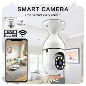 Light Bulb Security Camera Outdoor 2packs HD Wireless 5GHz/2.4GHz WiFi Home IP Cameras E27 360 Degree Panoramic,Motion Detection and Alarm