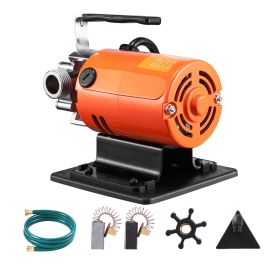 Water Transfer Pump, 120V AC 360 GPH 1/10 HP, Portable Electric Utility Pump with 6 ft Suction Hose Kit, Carbon Brushes, Impeller, Suction Strainer