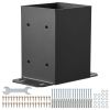 4x4 Post Base 4 Pcs, Inner Size 3.6"x3.6" Post Base Brackets