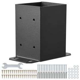 4x4 Post Base 4 Pcs, Inner Size 3.6"x3.6" Post Base Brackets
