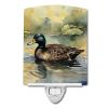 NEW American Black Duck Ceramic Night Light Compact, UL-Certified, Ideal for Bedroom, Bathroom, Nursery, Hallway, Kitchen, 6x4x3, Multicolor