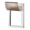 Pet Door, 13.27" x 20.04" Aluminum Frame with Lock and Flap System, Weatherproof Doggy Door, Easy to Install in Interior or Exterior Doors