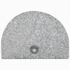 Parasol Base Curved Grey Granite, Stainless Steel 22 lbs