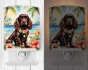 NEW Cocker Spaniel Luau Ceramic Night Light Compact, UL-Certified, Ideal for Bedroom, Bathroom, Nursery, Hallway, Kitchen, 6x4x3, Multicolor