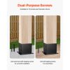 4x4 Post Base 4 Pcs, Inner Size 3.6x3.6 inch / 92x92 mm Post Brackets, Heavy Duty Carbon Steel Decking Posts