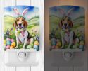 NEW English Foxhound Easter Egg Hunt Ceramic Night Light Compact, UL-Certified, Ideal for Bedroom, Bathroom, Nursery, Hallway, Kitchen, 6x4x3