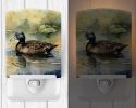 NEW American Black Duck Ceramic Night Light Compact, UL-Certified, Ideal for Bedroom, Bathroom, Nursery, Hallway, Kitchen, 6x4x3, Multicolor