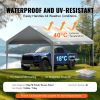 Carport Replacement Canopy Cover 12 x 20 ft, Garage Top Tent Shelter Tarp Heavy-Duty Waterproof & UV Protected, Easy Installation with Ball Bungees