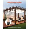 4x4 Post Base 4 Pcs, Inner Size 3.6x3.6 inch / 92x92 mm Post Brackets, Heavy Duty Carbon Steel Decking Posts