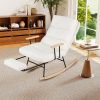 Nursery Rocking Chair Teddy Velvet Upholstered Rocking Chair