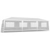 10'x30' Outdoor Party Tent with 8 Removable Sidewalls, Waterproof Canopy Patio Wedding Gazebo, White