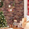 Red Brick Peel and Stick Wallpaper Faux Brick Contact Paper for Cabinets Self Adhesive Removable Wallpaper for Backsplash Waterproof Textured Contact