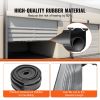 Garage Door Seals Bottom Rubber, U Shape +O Ring Combination Garage Door Weather Stripping with Pre-drilled Aluminum Track Retainer Kit