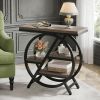 4-Tier End Table, Small Side Table Snack Table with Storage Shelves