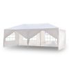 10'x20' Outdoor Party Tent with 6 Removable Sidewalls, Waterproof Canopy Patio Wedding Gazebo, White
