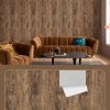 Wood Grain Contact Paper 17.3"x200" Grayish Brown Wood Look Peel and Stick Wallpaper Vintage Removable Self Adhesive Vinyl Faux Woods Wallpaper for Ca