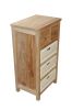 Safari Occasional Table With Drawers & Rattan Basket