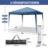 3 x 3m Practical Waterproof Right-Angle Folding Tent Blue