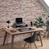 Red Brick Wallpaper Peel and Stick Contact Paper for Wall 3D Faux Brick Contact Paper Self-Adhesive Removable Wallpaper for Bedroom Kitchen Backsplash