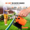 Water Transfer Pump, 120V AC 360 GPH 1/10 HP, Portable Electric Utility Pump with 6 ft Suction Hose Kit, Carbon Brushes, Impeller, Suction Strainer
