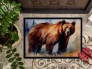 Grizzly Bear Doormat Front Door Mat Indoor Outdoor Rugs for Entryway, Non Slip Washable Low Pile, 24H X 36W