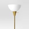 Torchiere Floor Lamp Black Minimalist Standing Light with 3-Way Switch Light Bulbs Not Included