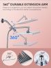 11.8 Inch Rain Shower Head with 6 Modes Handheld Water Spray High Pressure Showerhead Combo with 11 Inch Adjustable Extension Arm