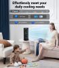 Personal Tower Cooling Fans that Blow Cold Air, Standing Small Desk Fan with 3 Speeds & Timer, 60° & 110° Oscillating Table Fan
